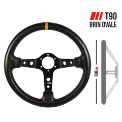 Volant RRS CARBON LOOK - T90 350mm – Orange