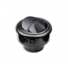 Bouche d'aération 2 Volets Diam. 45mm Noir