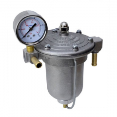 Régulateur de pression Filter King Malpassi 85mm Cuve alliage 8mm E10 + Jauge