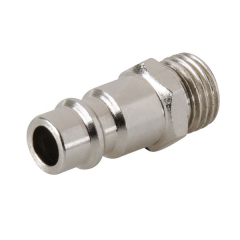2 coupleurs Euro à baïonnette/filetage 1/4" BSP mâle pour tuyau air comprimé