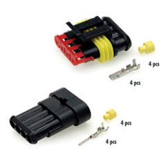 Kit connecteurs étanches verrouillables 4 Pins