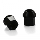 Ecrou aluminium anodisé noir conique 60° T19mm 12 x 150