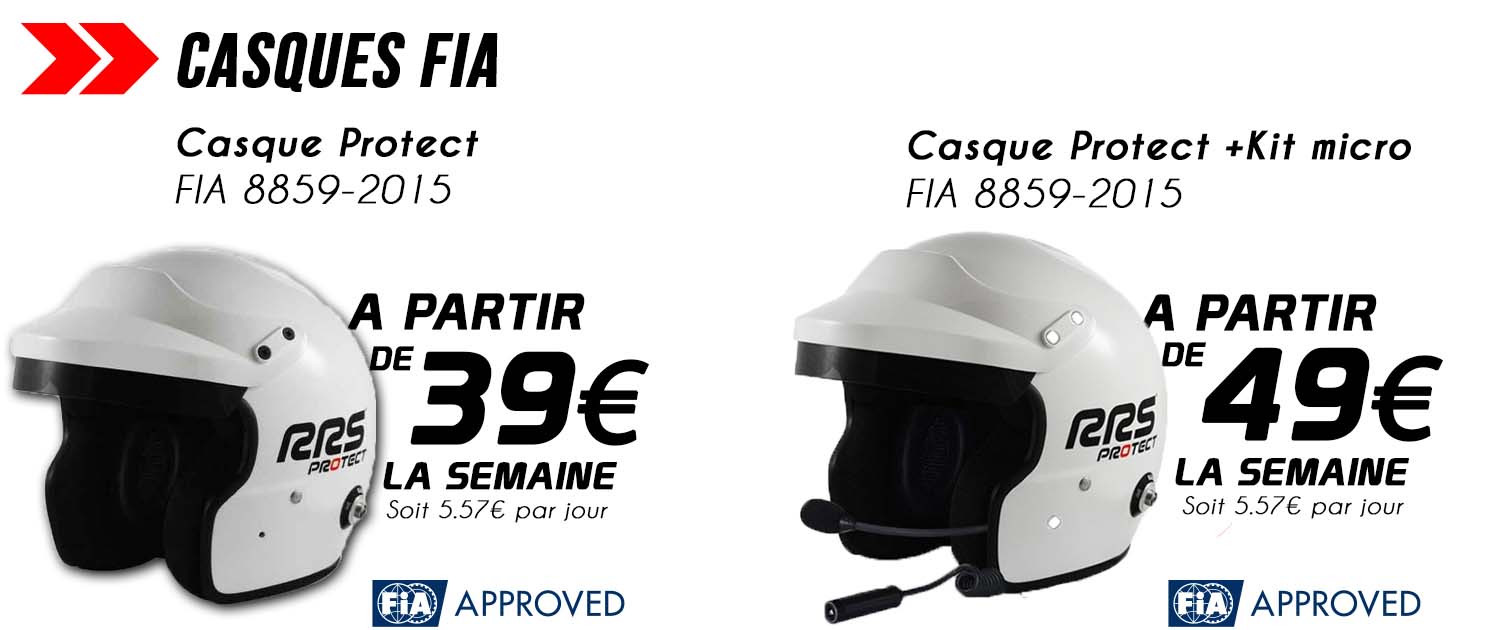 Location de casques rallye avec intercom