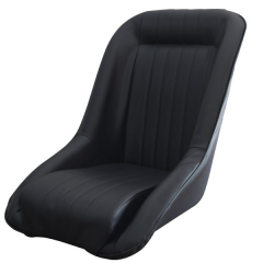 Siège baquet noir style berlinette simili cuir