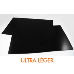 Bavettes rallye Ultra légères 2mm (la paire) Noires