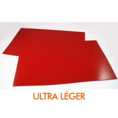 Bavettes rallye Ultra légères 2mm (la paire) rouge