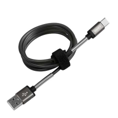 CABLE RENFORCÉ TYPE-C NOIR 1M