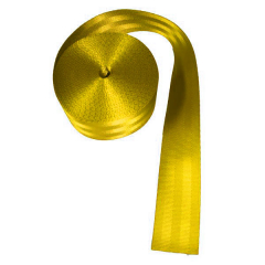 Rouleau de ceinture de sécurité 10m Jaune
