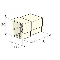 Prise de démarrage - connecteur 175A ROUGE câble max 60mm²