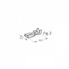 Jeu de 10 cosses femelles laiton