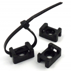Attaches à riveter pour collier 4.8mm noir (Jeu de 10)
