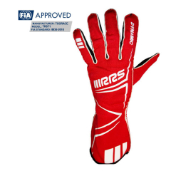 Gants pilote FIA RRS VIRAGE EVO (coutures externes) Rouge