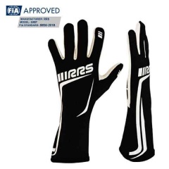 Gants RRS GRIP 2 - NOIR logos BLANC - FIA 8856-2018