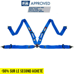 Harnais FIA 4 points bleu