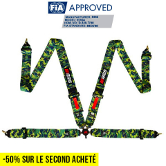 Harnais FIA RRS EVO 4-2.5kg CAMOUFLAGE 4 points - Déc 29