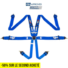 harnais FIA 6 points bleu