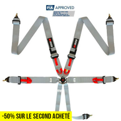 Harnais FIA RRS R6 HANS® 2.8 kg - GRIS - Déc 29