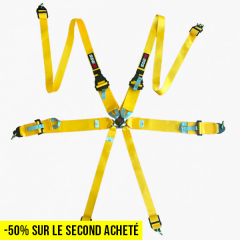 Harnais FIA RRS R6 HANS® 2.8 kg - JAUNE - Déc 29
