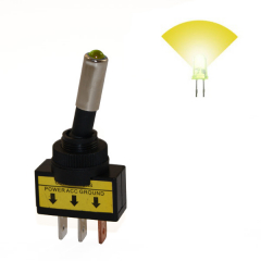 Interrupteur Led jaune 12V 20A