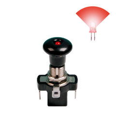 Interrupteur tirette lumineux - rouge