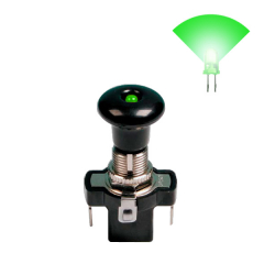 Interrupteur tirette lumineux - vert