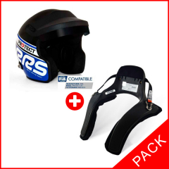 Pack Casque Jet FIA 8859-2015 SNELL SA2020 bleu + Hans®