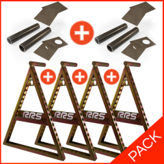 PACK RRS 4 chandelles WRC avec support debouloneuse et 2 kits 2 ancrages