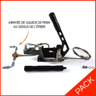Pack freinage frein à main avec arrivée du liquide au dessus des étriers