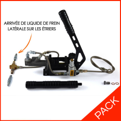 Pack freinage frein à main avec arrivée latérale du liquide sur les étriers