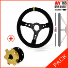 Pack volant RRS MONTE CARLO tulipage 65mm 3 branches + moyeu de volant escamotable