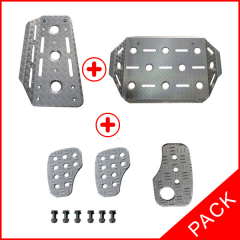 Pack pédalier + cale pieds pilote et coéquipier