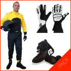 Pack Pilote loisir noir et jaune