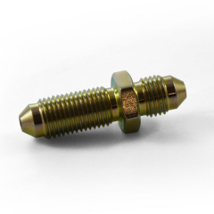 Adaptateur mâle / mâle passe-cloison JIC 3/8x24 ( Dash 3 ) 23 mm sous tête