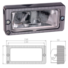 Phare longue portée 309 GTI 158x75 mm