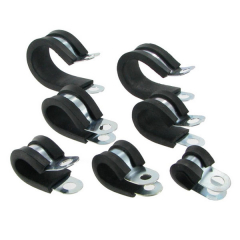 Pontets métal avec protection caoutchouc - Jeu de 10