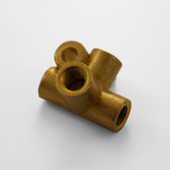 Té 4 voies femelle JIC 3/8x24 concave laiton