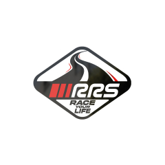 Autocollant RRS losange Track noir