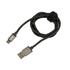 CABLE RENFORCÉ MICRO USB 1M NOIR, RENFORCE